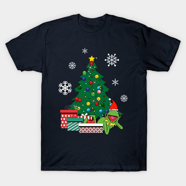 Kermit Around The Christmas Tree Muppets T-Shirt by Nova5